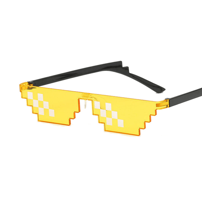 Mosaic Pixel Sunglasses Anime Peripheral Spoof Costume - MRSLM