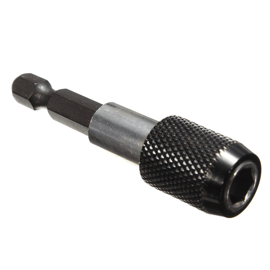 1PC Black 1/4" Hex Shank 60Mm Quick Release Magnetic Screwdriver Bit Holder - MRSLM