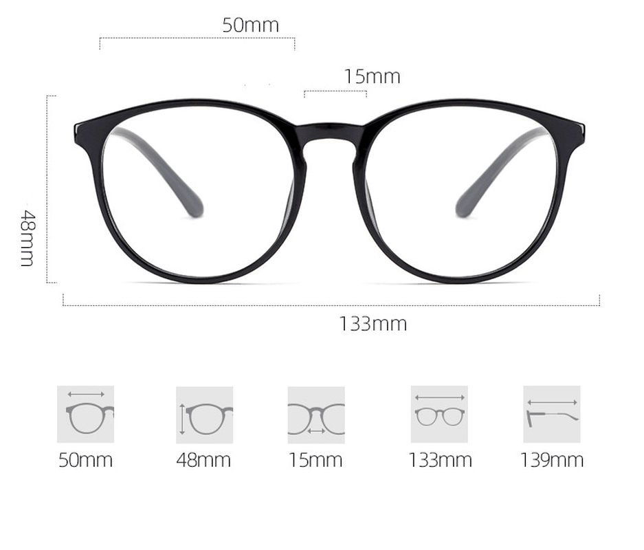 Ultra Light Tr90 Spectacle Frame Korean Fashion Short Sighted Women''S anti Blue Radiation Net Red - MRSLM