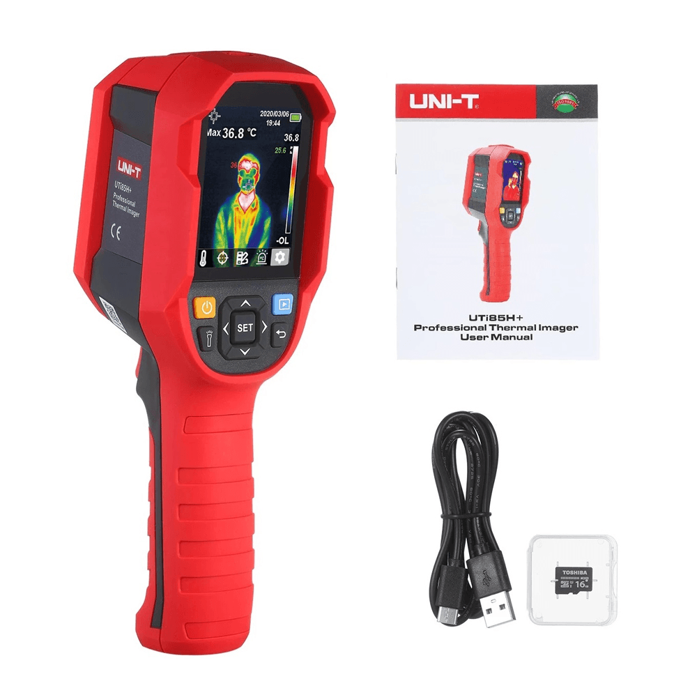 UNI-T Professional Thermal Imager IR Resolution 80*60 Infrared Thermal Imaging Camera 30℃~45℃(86℉~113℉) TIC Handheld Infrared Camera Thermographic Camera with High Temperature Buzzer Alarm - MRSLM