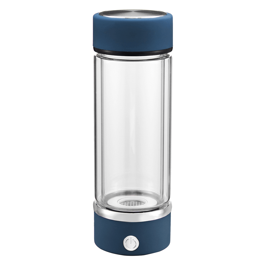 Ipree® 420Ml Water Bottle Health Glass 1500PPB SPE Membrane Quantum Hydrogen-Rich USB Water Cup - MRSLM