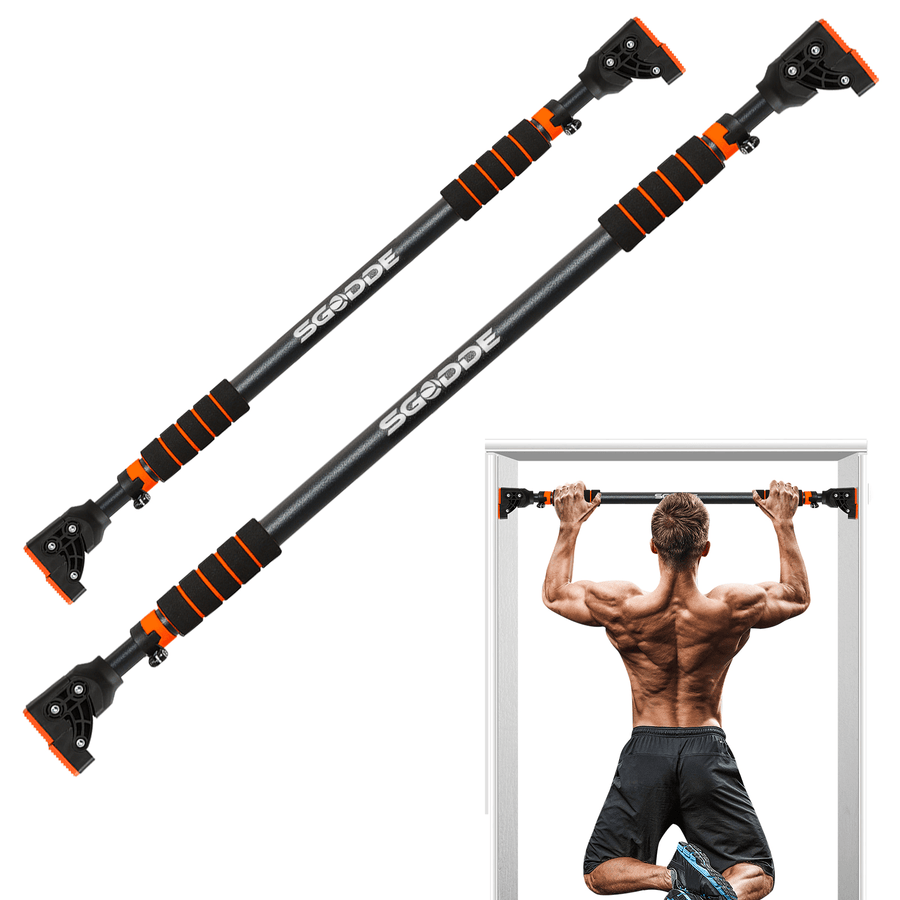 SGODDE Pull up Bar Horizontal Bar Portable Multifunctional Indoor Wall Mounted Non-Skid Safety Pullup Bar - MRSLM