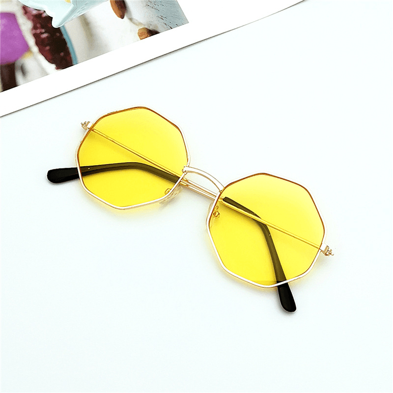 Round Irregular Girl Line Ins Ocean Film Sunglasses Female Sunglasses Men'S Korean Style Trend - MRSLM