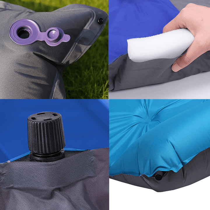 Trackman TM2220 Outdoor 2 Person Camping Mat PVC Automatic Inflatable Air Mattresses 188X132X3Cm - MRSLM