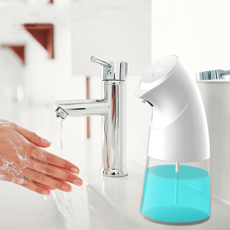 Xiaowei X8 450Ml Auto Induction Touchless Liquid Soap Dispenser 2 Dosage Mode Adjustable LED Light Indication IPX4 Waterproof for Chldren Adult Hnad Washing Sterilization Health Care - MRSLM