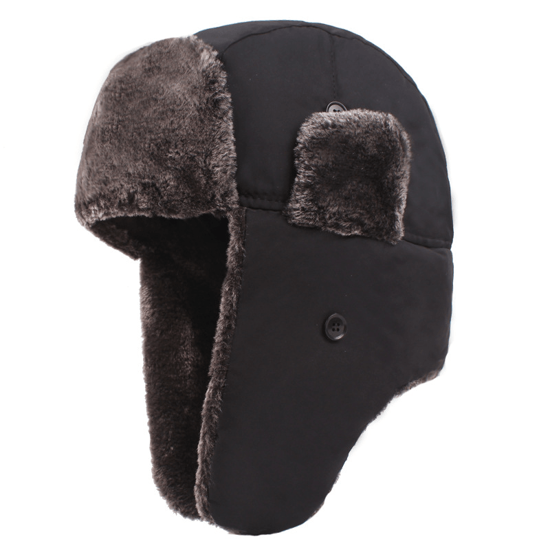 Men'S Thickened plus Velvet Ear Protection Hat - MRSLM