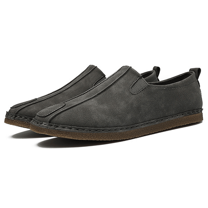 Men Comfortable Soft Sole Suede Loafers - MRSLM