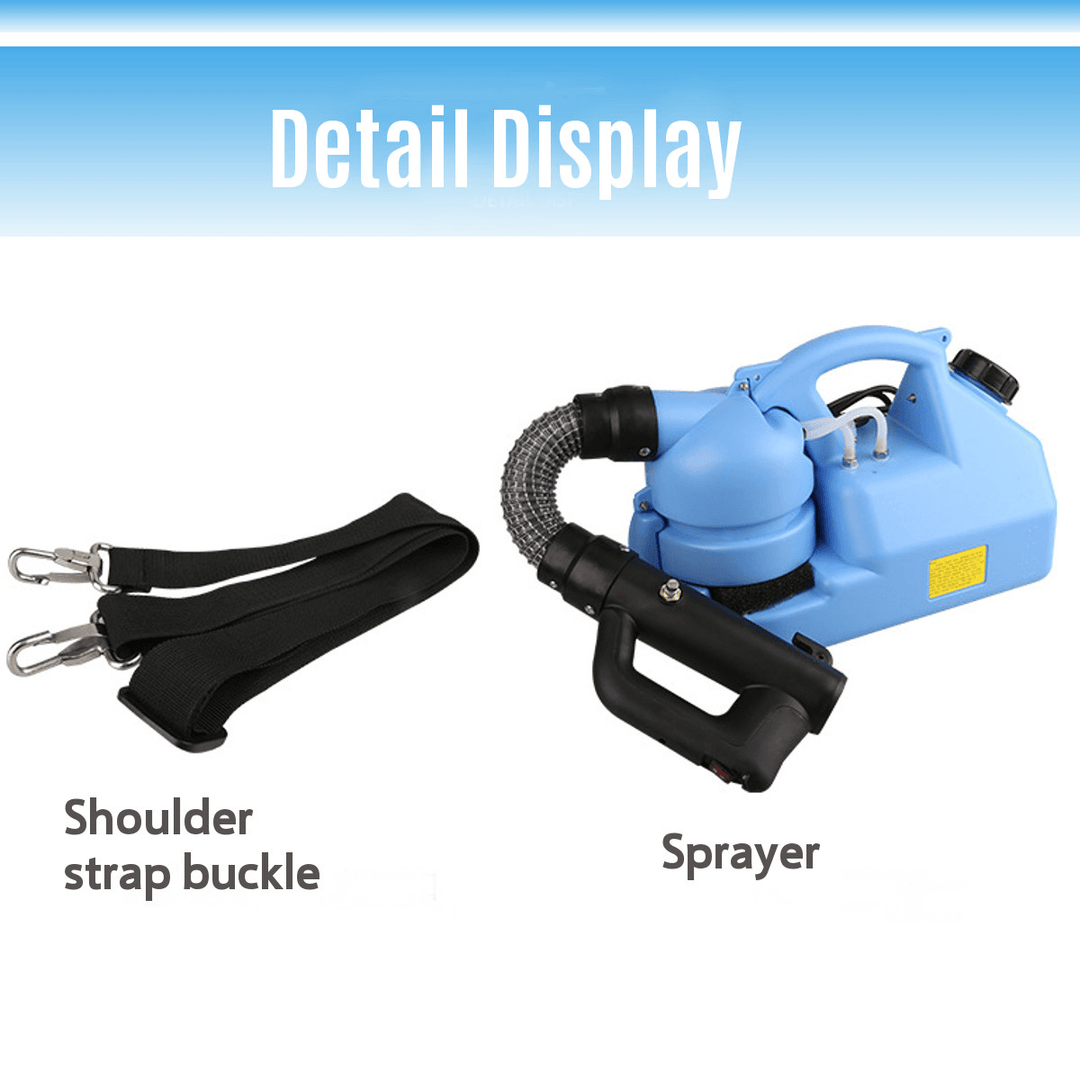 220V 110V 7L Electric ULV Sprayer Fogger Disinfection Machine Intelligent Insecticide Atomizer EU US UK Fog Adjust Spray Volume - MRSLM