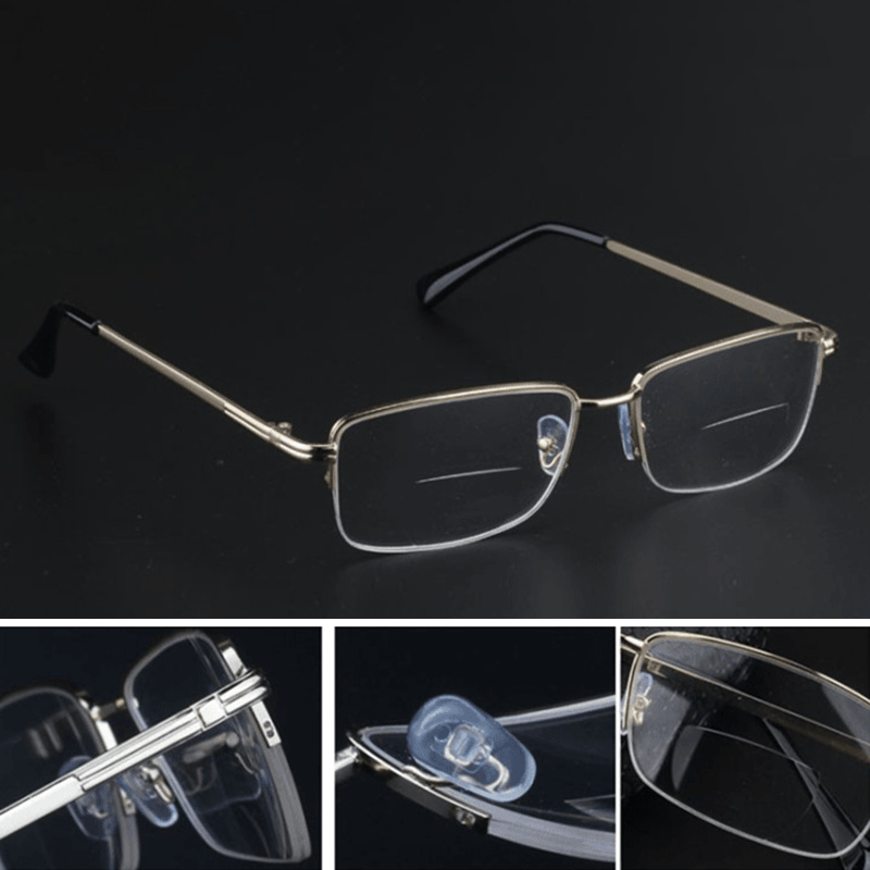 Metal round Lightweight Bifocal Reading Glasses - MRSLM