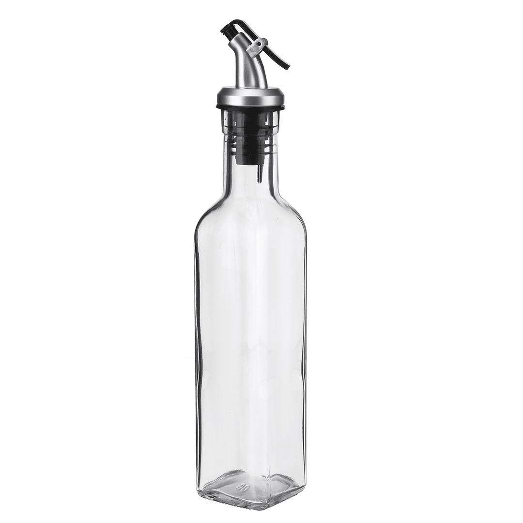 Oil Spray Glass Bottle Storage Spice Holder Vinegar Dispenser Kitchen Tool - MRSLM