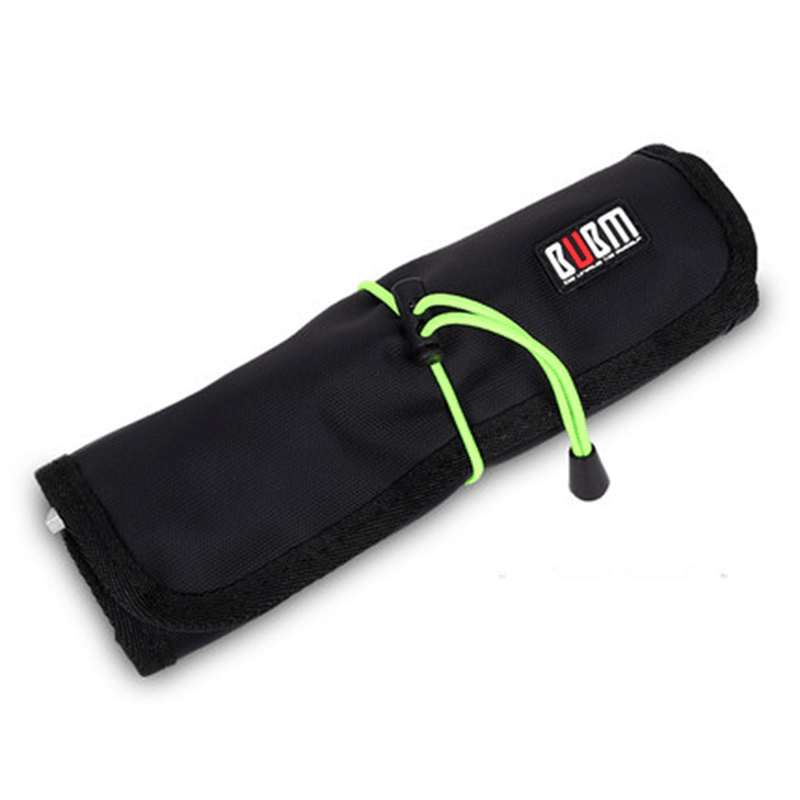 BUBM Roll-Up Electronics Organizer Electronics Accessories Storage Bag Travel Carry Case - MRSLM