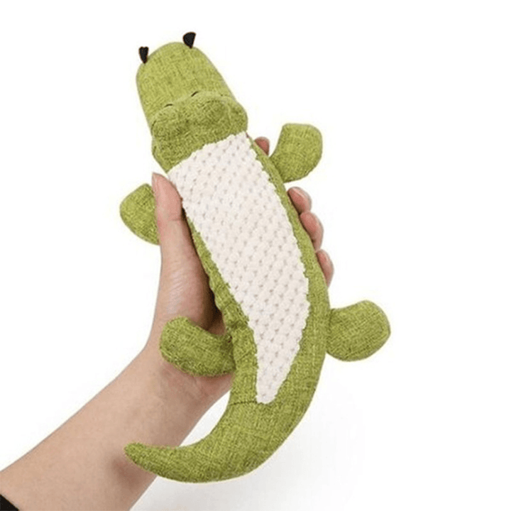 Durable Dog Chew Sound Squeaky Toy Bite Resistant Toys Plush Linen Pet Toys Puppy - MRSLM