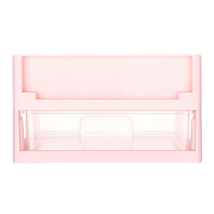1/2/3 Layers Plastic Desktop Organizer Drawer Makeup Holder Box Make Sundry Storage Box Container - MRSLM
