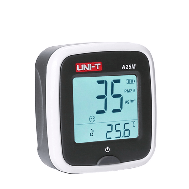 UNI-T® A25M PM2.5 Meter Air Quality Monitor Temperature Measuring LCD Backlight Celsius /Fahrenheit Unit Switching - MRSLM