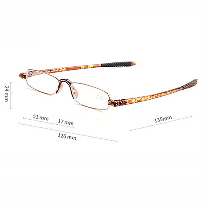 TR90 360 Degree Rotatable Reading Glasses with Case - MRSLM