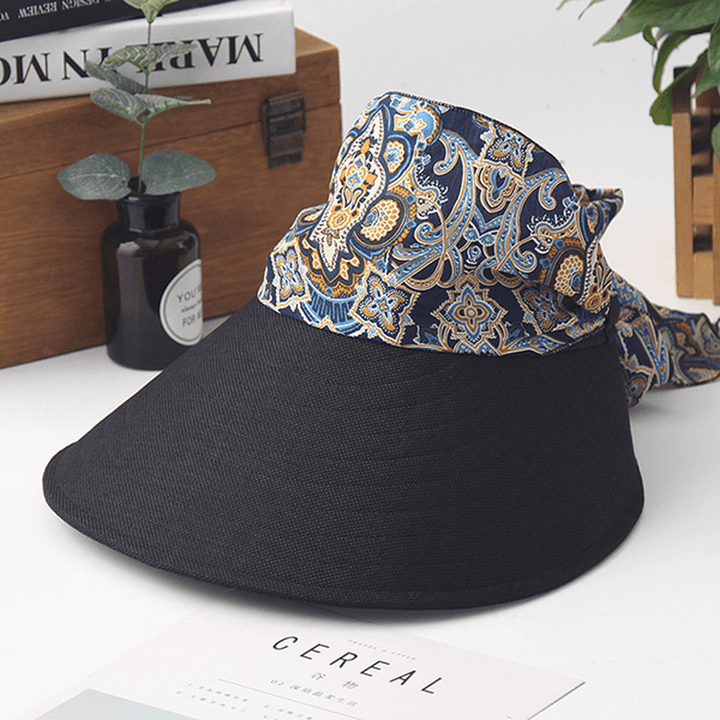 Women Summer Foldable Wide Brim Anti-Uv Sun Bucket Hat - MRSLM