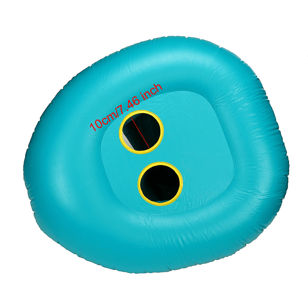 Baby Inflatable Swimming Float Ring PVC Lying Water Seat Boat Sunshade Pool Mattress with Canopy Kid Gift - MRSLM