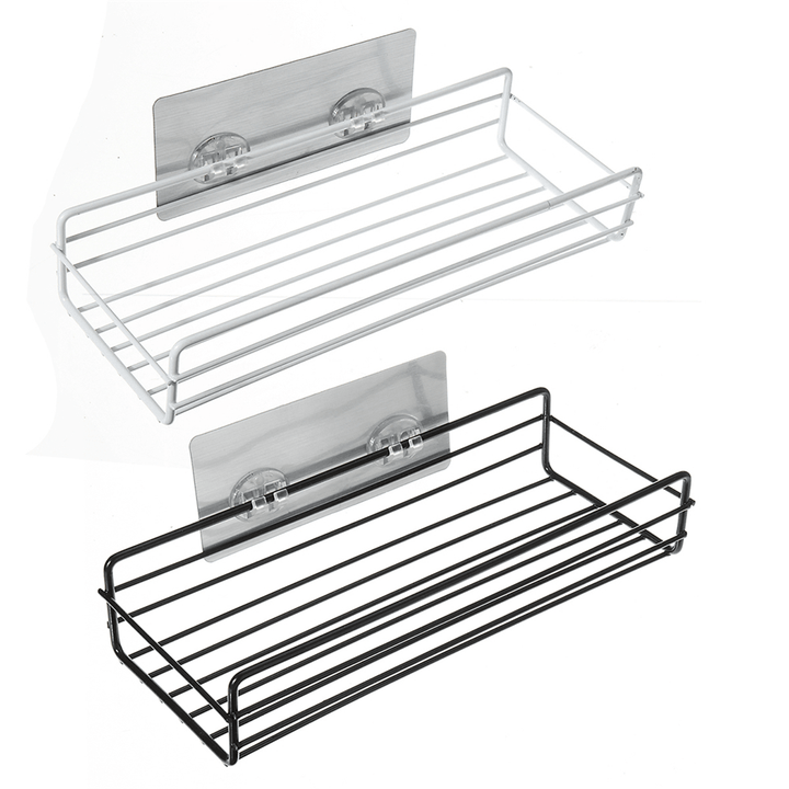 Bakeey Kitchen Bathroom Shower Shelf Storage Baskets Suction Wall Mounted Rack - MRSLM