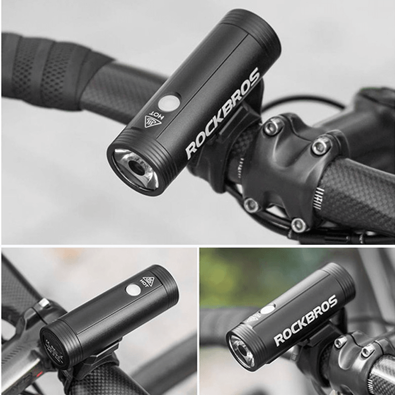 ROCKBROS MTB Bicycle Light 400LM/800LM 5-Modes USB Rechargeable Bike Front Light Rainproof Cycling Headlight - MRSLM