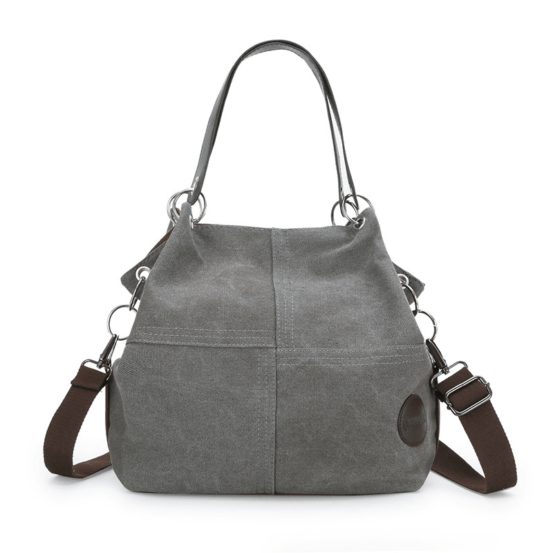 Women Casual Canvas Multi-Carry Handbag Shoulder Bag - MRSLM