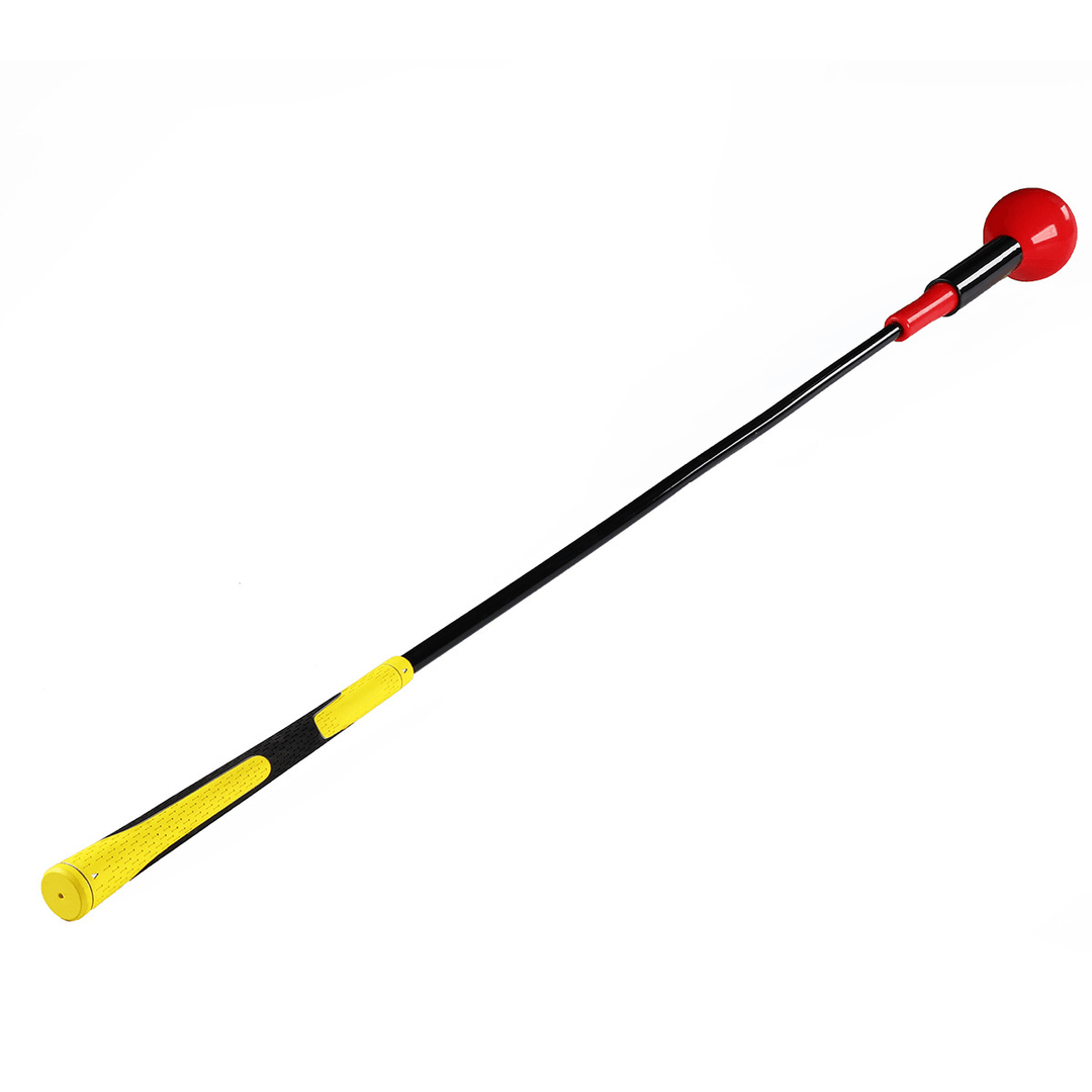 48" Golf Swing Trainer Aid Stick Glass Fiber Power Strength Tempo Sport Practice Flex Top Warm-Up Stick - MRSLM