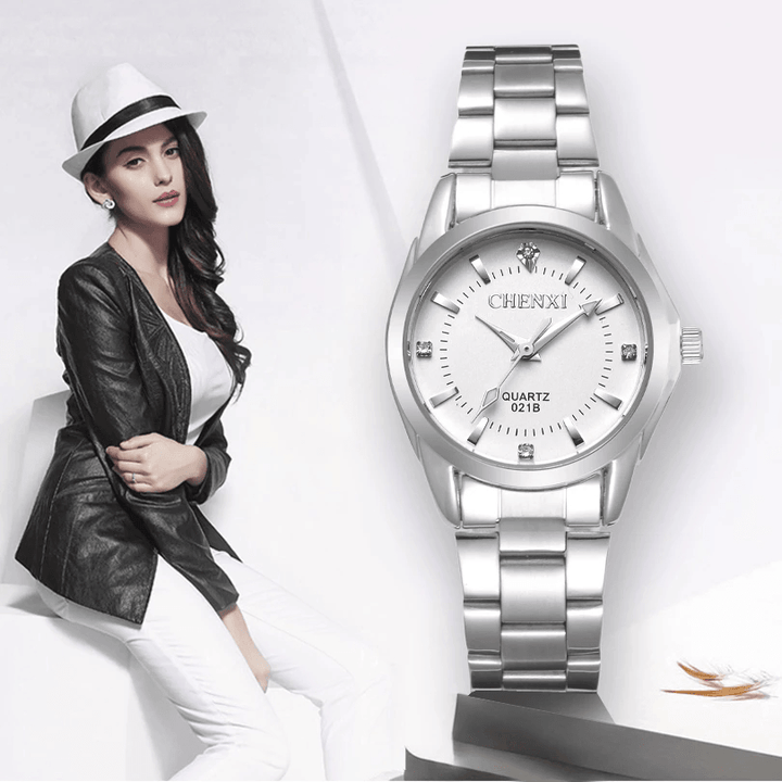 CHENXI CX-021B Fashion Women Watch Small Dial Stainless Steel Strap Female Quartz Watch - MRSLM
