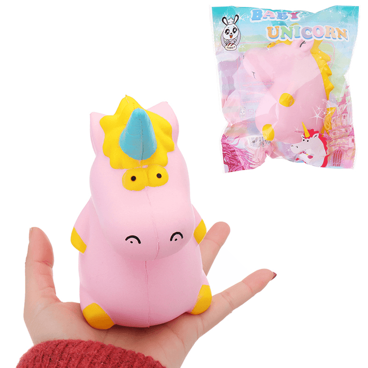 Areedy Squishy Baby Unicorn Hippo 14Cm*10Cm*8Cm Licensed Super Slow Rising Cute Pink Scented Original Package - MRSLM