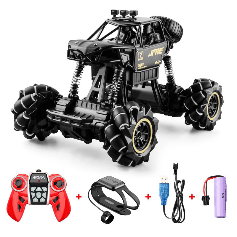 Alloy Remote Control Deformation Car Mecanum Wheel Gesture Induction Twisting Car Charging Boy Toy Off-Road Vehicle - MRSLM