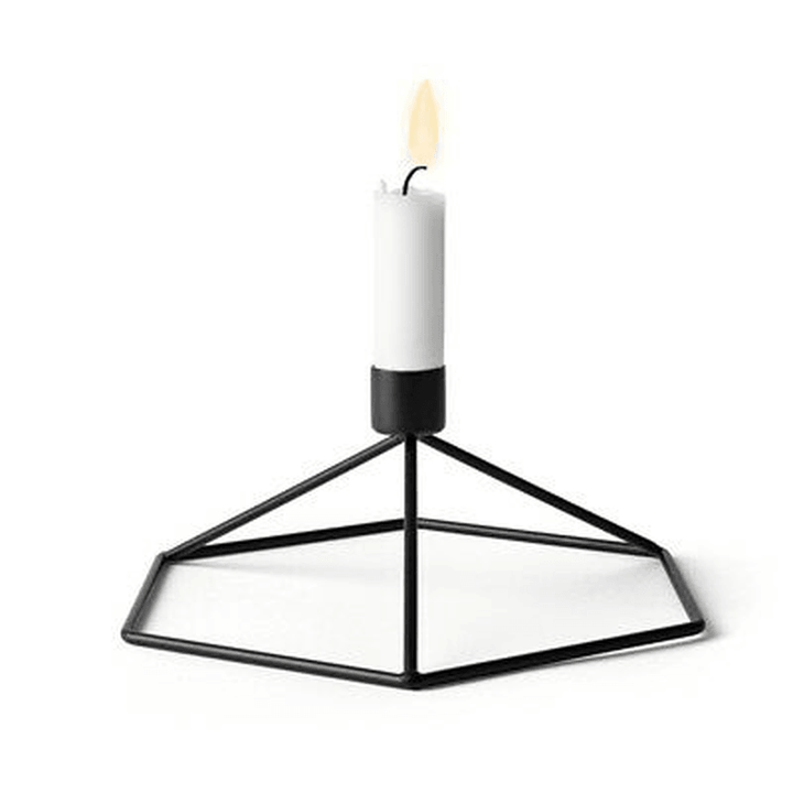 Nordic Style 3D Geometric Candlestick Metal Iron Tabletop Tealight Candle Holder - MRSLM