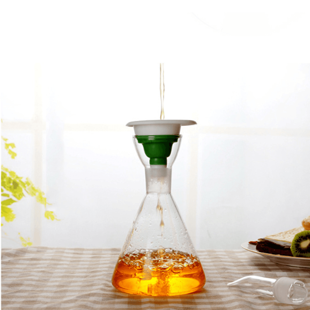 125-500Ml Olive Oil Glass Dispenser Vinegar Pourer Bottle Cone Bottle Kitchen Cooking Tool - MRSLM