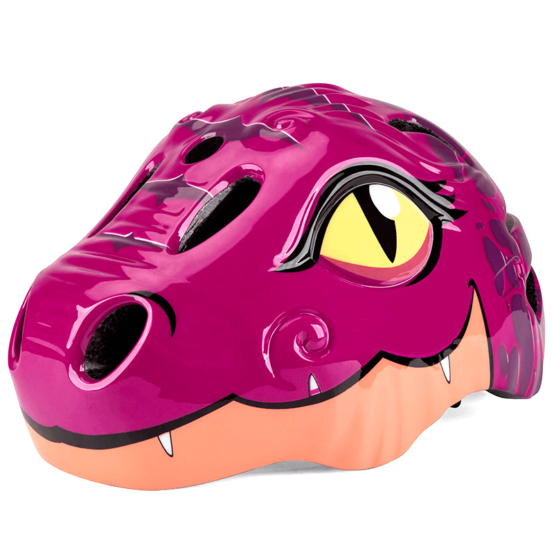 Cartoon Dinosaur Kids Bicycle Helmets Children Cycling Skating Scooting Helmet Kid Headpiece for Outdoor Sports Riding Skating - MRSLM