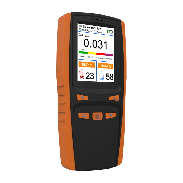 Portable Ozone Analyzer Multifunctional O3 Ozone Meter Air Detector Intelligent Sensor Ozone Meter Air Quality Pollution Monitor - MRSLM