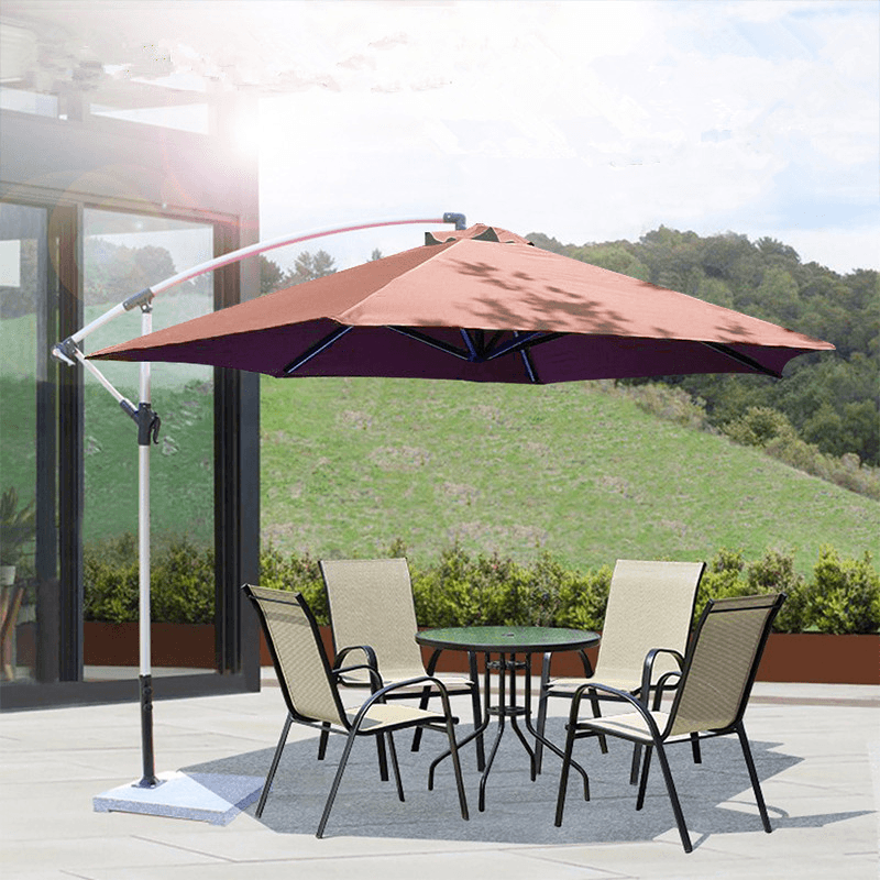 GREATT Outdoor 1.95M 6FT Patio Sun Umbrella Cover 6RIB Replacement Polyester Canopy Garden Parasol - MRSLM