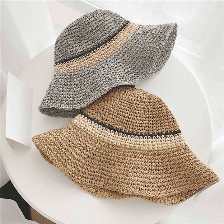 Women Outdoor Foldable Adjustable Straw Hat - MRSLM