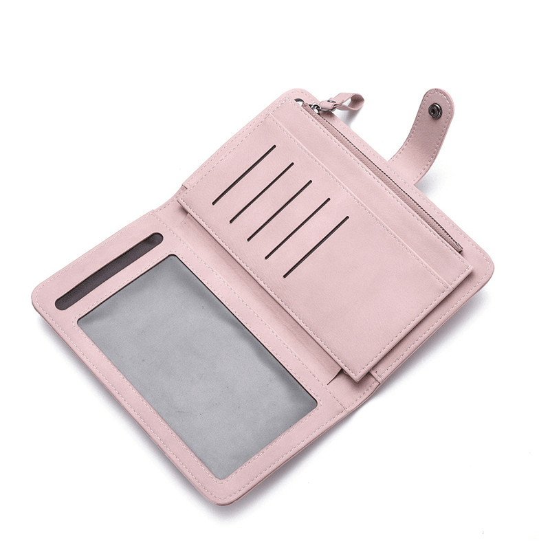 Women Faux Leather Touch Screen Phone Purse - MRSLM