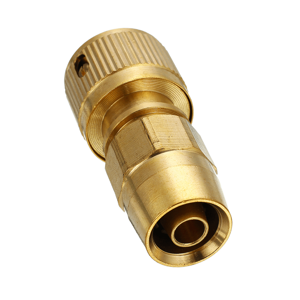 3/8'' Brass Hose Connector Copper Garden Telescopic Pipe Fittings Washing Water Quick Connector Car Wash Clean Tools Quick Connect Adapter - MRSLM