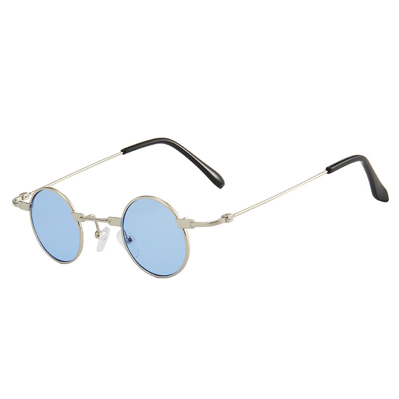 Retro Marine round Frame Sunglasses - MRSLM