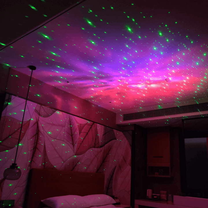 LED Starry Night Sky Galaxy Projector Lamp 3D Ocean Wave Star Light Room Decor - MRSLM