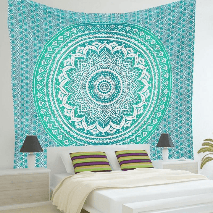 Honana WX-99 New 150X210Cm Bohemian Style Polyester Fiber Beach Towel Mat Tapestry Mandala Rectangle Bed Sheet - MRSLM