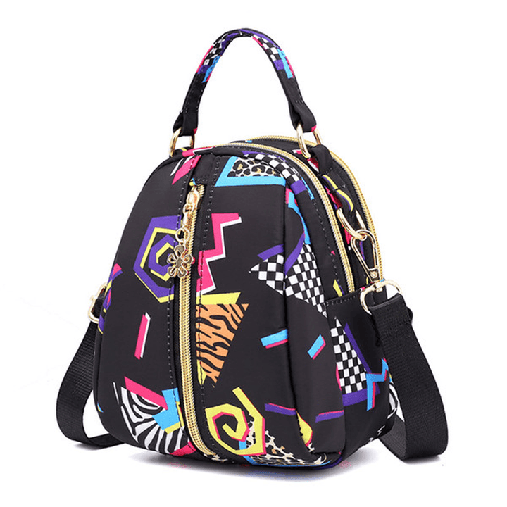 Women Print Nylon Casual Crossbody Bag Lightweight Shoulder Bag Handbag - MRSLM