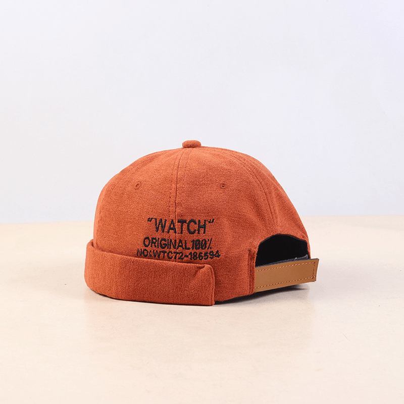 Fashion Letter Embroidery Landlord Hat Pumpkin Beret - MRSLM