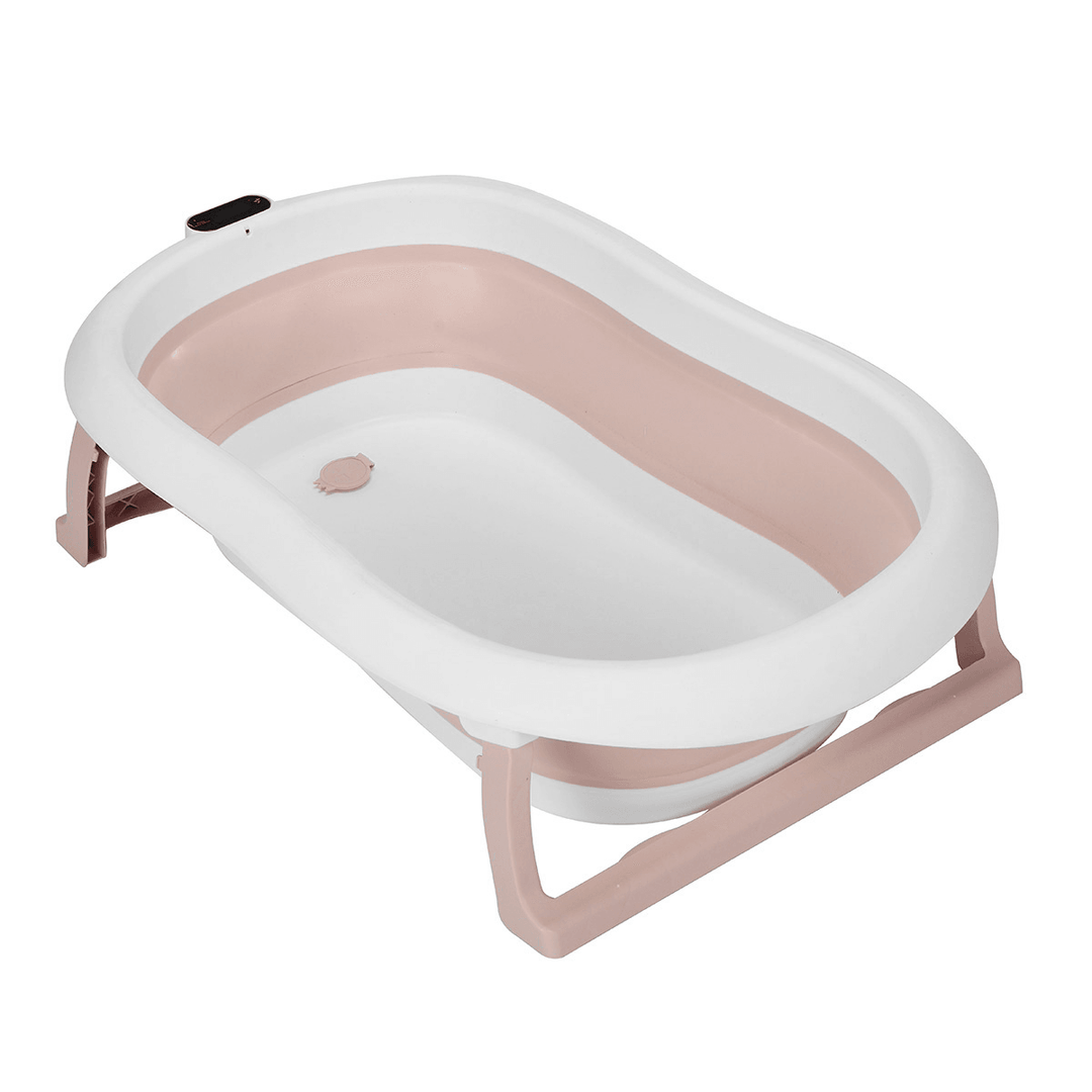 Folding Temperature-Sensing Baby Bathing Bathtub Household Thickening Large Environmentally Friendly Bath Tub - MRSLM