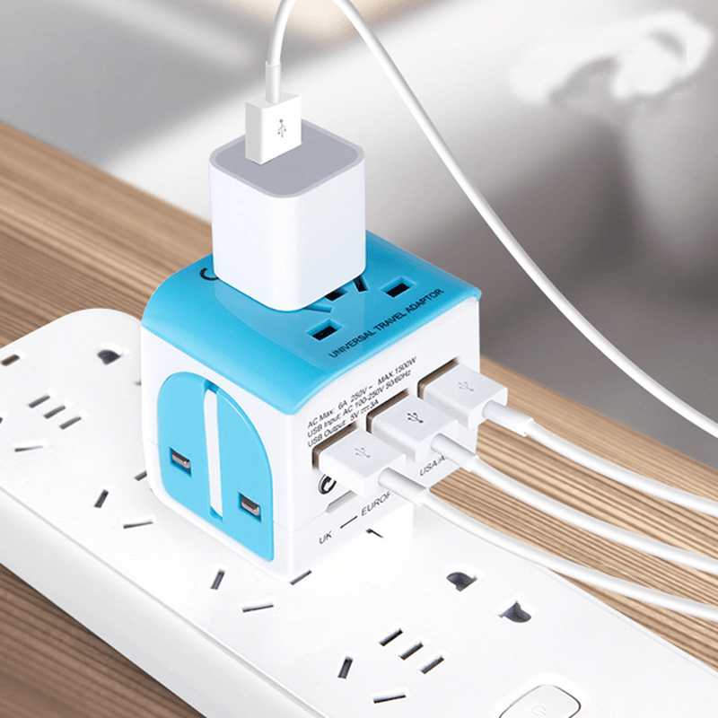 Naturehike NH18P001-J 100V-240V Travel Power Adapter Universal USB Electric Converter US Euro UK AU Plug for Iphone Ipad - MRSLM