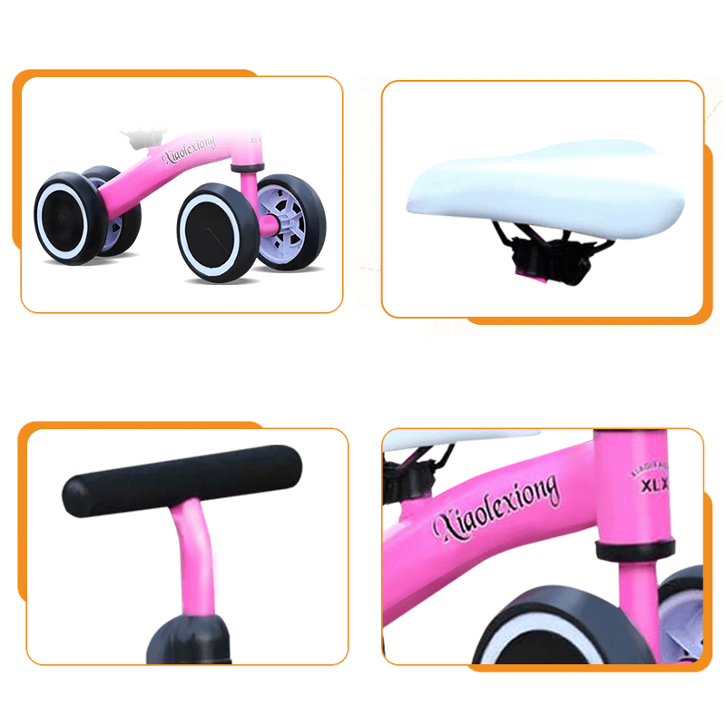 Children Baby Balance Bike Kid Racing Sliding Bike Metal Scooter Toddler Walker Ride on Toys for 2-6 Years Old Games - MRSLM