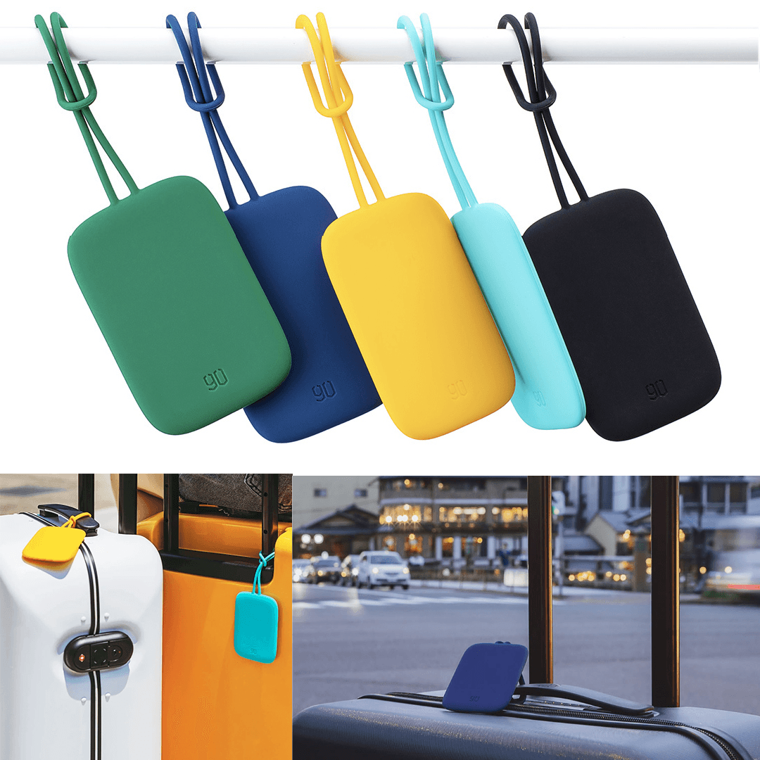 90FUN Colorful Silicone Baggage Tag Portable Suitcase Luggage Tag Anti-Lost Label - MRSLM