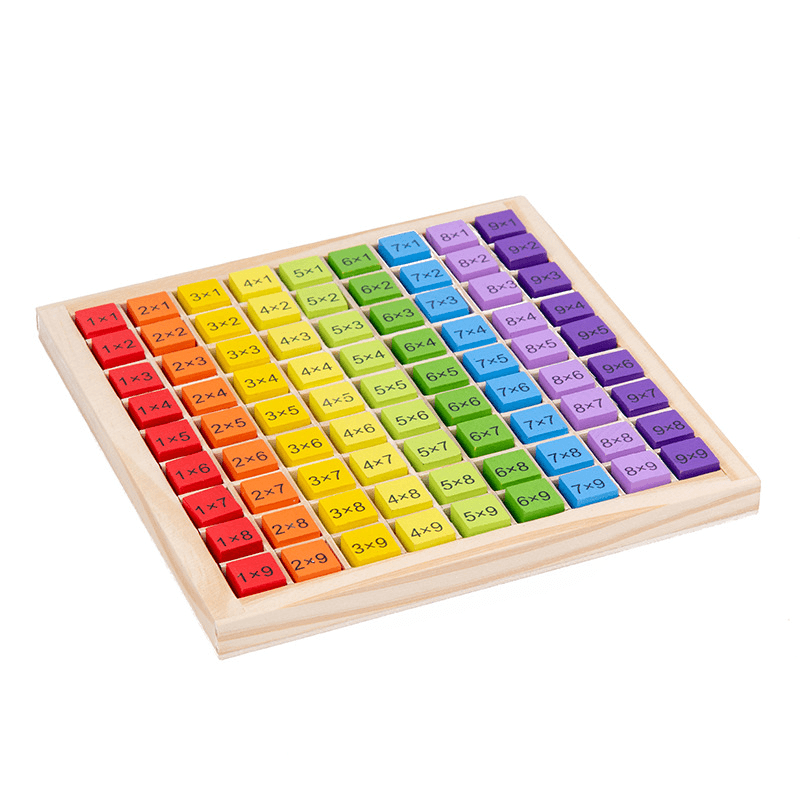 Wooden Nine Nine Multiplication Formula Table Product - MRSLM