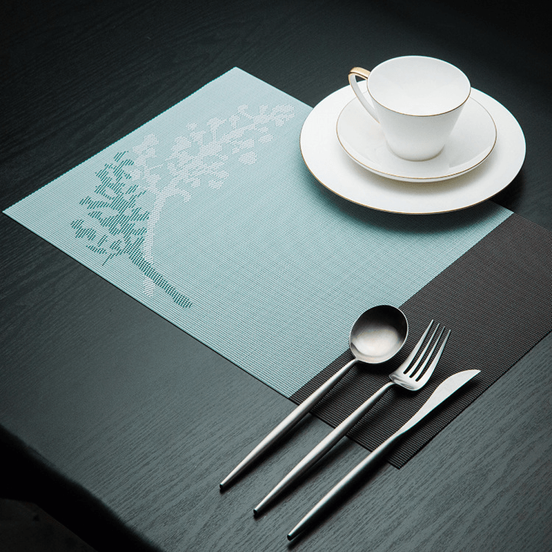 Placemat Fashion Pvc Dining Table Mat Disc Pads Bowl Pad Coasters Waterproof Table Cloth Pad S - MRSLM