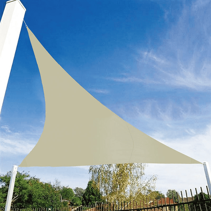 3.5M/11Ft Triangle Sun Shade Sail UV Water Resistant Canopy Patio Garden Tent Awning - MRSLM