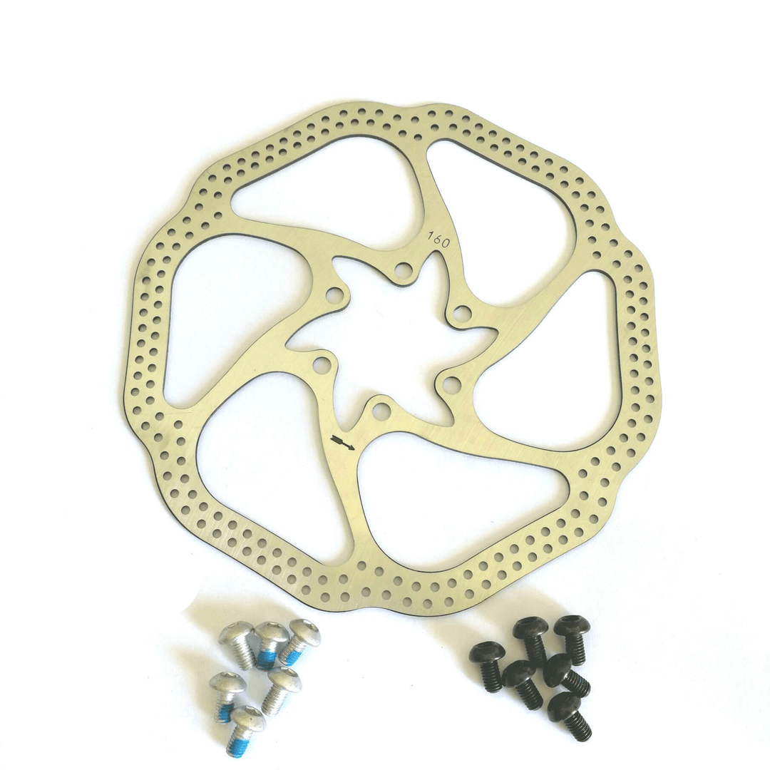 RAMBOMIL Road Mountain Bike Bicycle Cycling Brake Disc TOP-F160/R140 TOP-R160/F180 Brake Disc Kit - MRSLM