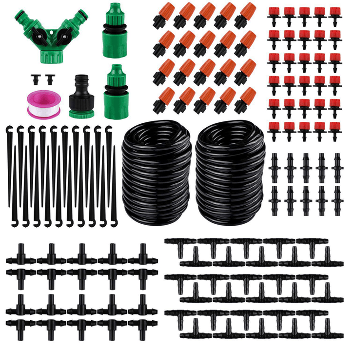 149Pcs DIY Micro Drip Irrigation System Garden Automatic Watering Kits with Adjustable Nozzles Courtyard Cooling Systerm - MRSLM